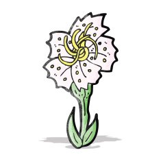 cartoon flower N76