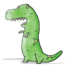 cartoon dinosaur N17
