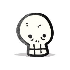 Cartoon Skull N23