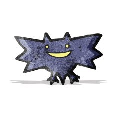 cartoon halloween bat N6