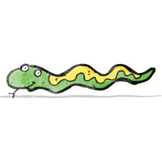 cartoon slithering snake N2