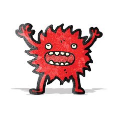 cartoon little furry monster N4