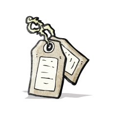 cartoon luggage tags