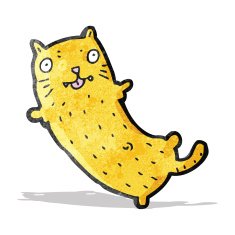 funny cartoon cat N37