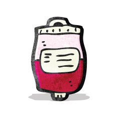 cartoon blood bag N4