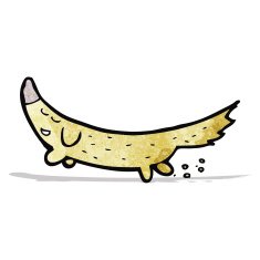 cartoon little dog scratching