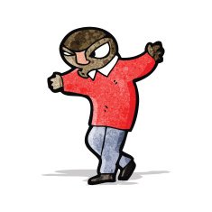 cartoon spooky man