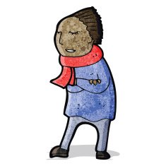 cartoon man in scarf N2