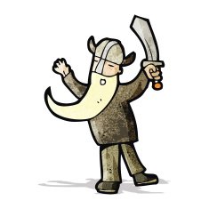 cartoon viking man N3