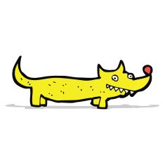 cartoon little dog N21