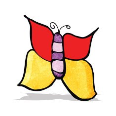 Cartoon Butterfly N29