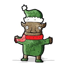 Cartoon Christmas Elf N42