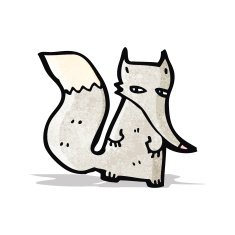 cartoon little wolf N6