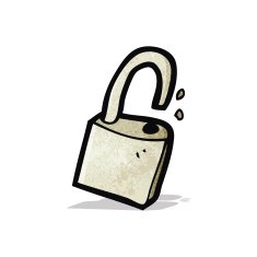 Cartoon Padlock N8