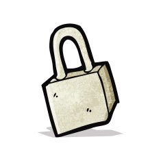 Cartoon Padlock N9