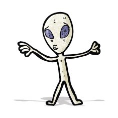 Cartoon Alien N44