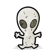 cartoon small spaceman