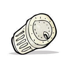 cartoon disposable coffee cup
