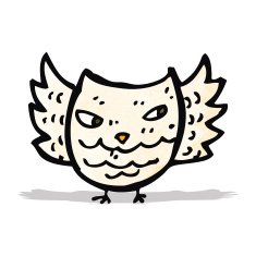 Cartoon Owl N54