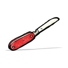cartoon pen knife