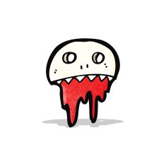 Cartoon Skull N25
