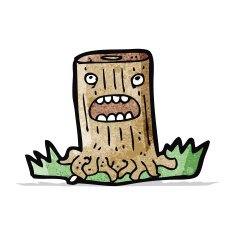 Cartoon Tree Stump N7
