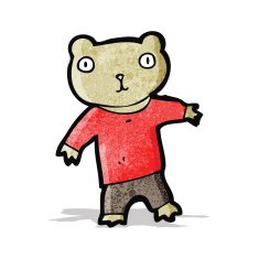 cartoon teddy bear N17