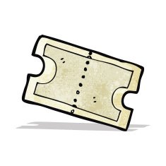 cartoon movie ticket