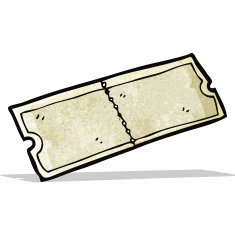 cartoon movie ticket N3