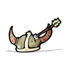 Cartoon Viking Helmet N6