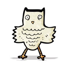 Cartoon Owl N57