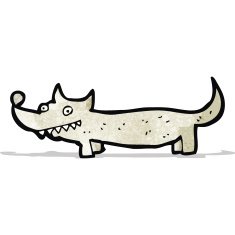 cartoon little wolf N8