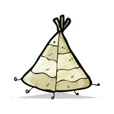 cartoon indian tent N2