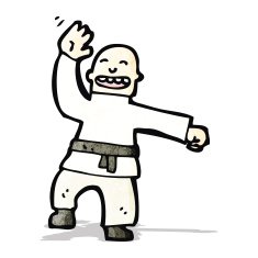 Cartoon Karate Man N4