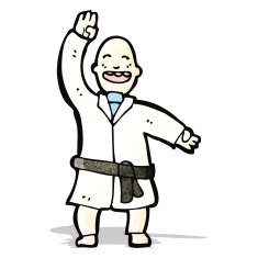 Cartoon Karate Man N6