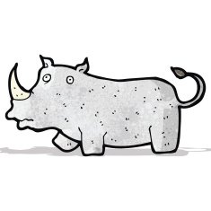 cartoon rhinoceros