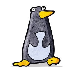 funny cartoon penguin N7