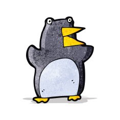 funny cartoon penguin N11