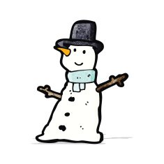 Cartoon Snowman N26