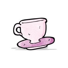 cup and saucer cartoon