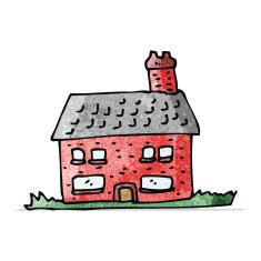 cartoon farmhouse