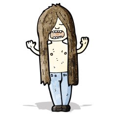 long haired hippie cartoon N2