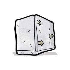 cartoon old safe