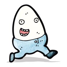 Egg Cartoon Character N8