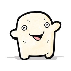 cartoon little mutant baby