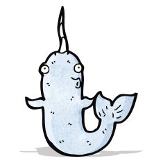 Cartoon Narwhal N7