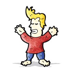 cartoon man with swollen hands and feet N2