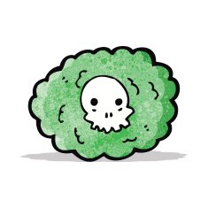 cartoon death gas cloud N2