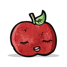 Cute Cartoon Apple N7