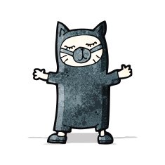 funny cartoon cat costume N3